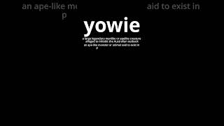 Video Word Of The Day  Yowie [upl. by Nancy]