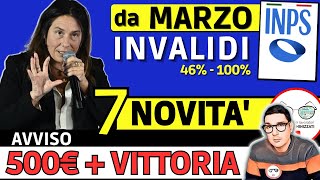 🔴 INVALIDI PARZIALI e TOTALI 7 NOVITÀ MARZO 2024 ➡ IMPORTI INCREMENTI PENSIONE ADI BONUS CAREGIVER [upl. by Asatan]