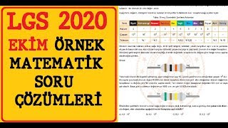 Ekim LGS 2020 Matematik Örnek Sorular Açıklamalı Çözümler Ve Yorumlar [upl. by Attenwahs771]