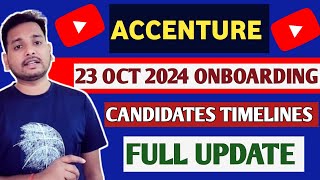 ACCENTURE ONBOARDING TIMELINES LATEST UPDATE  23 OCT JOINING UPDATE  TOUCHPOINT  INTERVIEW RESULT [upl. by Adnawyt536]