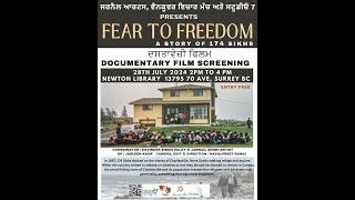 🎬 FEAR TO FREEDOM  Documentary Screening Live Event Recording 📽 gkmediatv [upl. by Euqinehs54]