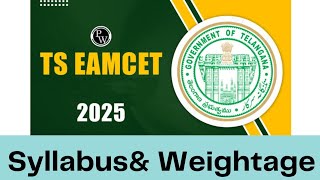 quotTS EAPCET Weightage Explained Key Topics for 2025 Successquot [upl. by Einafets228]