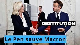 🏛️ DESTITUTION  Le Pen sauve Macron [upl. by Seeto]