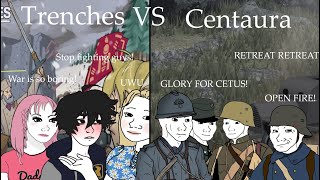 Basically Trenches VS Centaura  World War I [upl. by Atilamrac479]