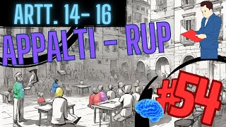 TI PREPARO AL CONCORSO PUBBLICO NUOVO CODICE APPALTI  ARTT 14  16  IL RUP  Lezione 54 [upl. by Anaidiriv585]