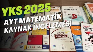 AYT MATEMATİK DETAYLI KAYNAK İNCELEMESİ YKS 2025  AYT MATEMATİK KAYNAK ÖNERİLERİ yks25 [upl. by Asined]