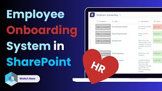 HR Employee Onboarding System in SharePoint [upl. by Repmek]