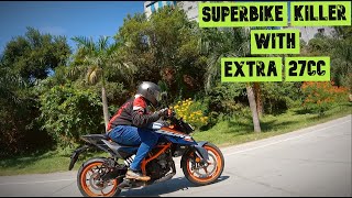 2024 KTM Duke 390 Gen 3 Ride and Review  Its Superbike Killer with 399cc engine  Bigbangbiker [upl. by Nsaj478]