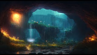 Caverainwaterfall Relax amp Deep Sleep with Extremely Heavy Rain Relaxation Haven sleepmusic asmr [upl. by Moon786]