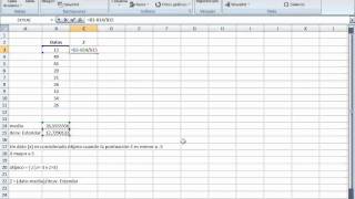 Calcular valores atípicos puntuaciones Z en Excel [upl. by Ronni]