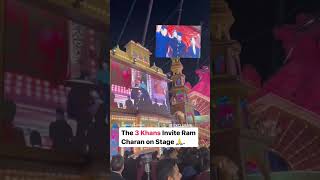 Naatu Naatu star Ram Charan dance on his beats with SRK Salman Khan and Aamir Khan [upl. by Nylodnarb]