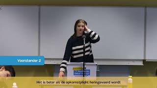 DEBAT  NK Debatteren havovwo  Opkomstplicht herinvoeren 2023 [upl. by Erdnua]