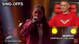 Carmelle Collado  Respect The Voice Kids SingOffs [upl. by Bramwell]