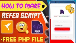 🔥🔥 How To Make Refer Bypass Script  Refer Bypass Script Kaise Banaye 😜 2024 refer earning [upl. by Fonz]