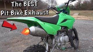 EVERY PIT BIKE NEEDS THIS EXHAUST [upl. by Eetnahs]