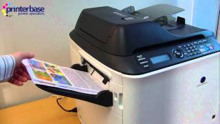 Konica Minolta magicolor 4695MF Colour Multifunction Printer Review by Printerbase  DISCONTINUED [upl. by Naasar130]