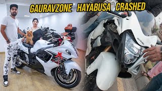 GAURAVZONE HAYABUSA CRASHED  Gutsy ladka [upl. by Chace]