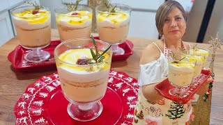 Postre Navideño en vaso muy fácil idea para Navidad Silvana Cocina [upl. by Aical841]