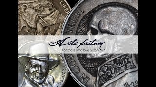 The HOBO NICKEL Spectacular sculptural art on COINS [upl. by Saoj490]