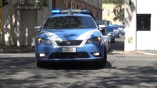 AMAZING  Uscita Volanti Polizia di Stato  Caserma Maurizio Giglio  Roma [upl. by Vidda]