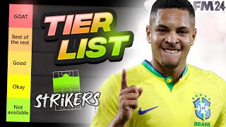 We Ranked The BEST Wonderkid Strikers In FM24  Football Manager 2024 Wonderkids [upl. by Nalyr]