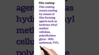 definition of film coating 🤔🤔 [upl. by Pacheco]