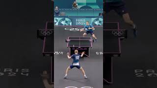 Anton Kallberg vs Felix Lebrun best point paris2024 antonkallberg felixlebrun tabletennis short [upl. by Floridia]