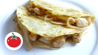 Cómo hacer quesadillas con pollo en barbacoa [upl. by Robyn]