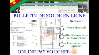 Bulletin de solde en ligne  Online Payslip [upl. by Rubenstein]