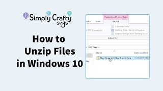 How to Unzip Files in Windows 10 [upl. by Anaz]