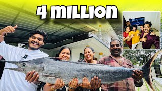 40 KG KING FISH 🔥  4 MILLION CELEBRATION [upl. by Ylrebmek415]