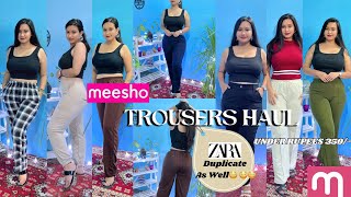 Huge MEESHO Trousers Haul  Joggers  Pant ZARA Dupes  Under₹304😱💕POOJA JUNG THAPA meeshofinds [upl. by Brom]