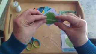 Kanzashi Flower Tutorial Part 1 of 2 Japanese Fabric Folding Technique [upl. by Ailefo]