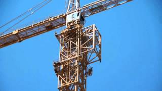 The tower crane at K2 jumps 100 feet [upl. by Nyladnewg]