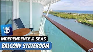 Independence of the Seas  Oceanview Balcony Stateroom Tour amp Review 4K  Royal Caribbean Cruise [upl. by Julia304]