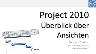 Project 2010  Grundkurs  Überblick über Ansichten [upl. by Aenneea209]