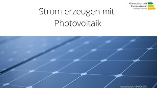 Strom erzeugen mit Photovoltaik [upl. by Dode616]