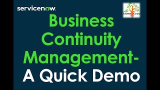 Business Continuity Management  A Quick Demo [upl. by Oetsira747]