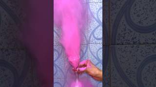 Diy Holi Colour Fog Bomb🎉 diy shots reelsindia holi festival holicolourrangoli hindu [upl. by Otsuaf]