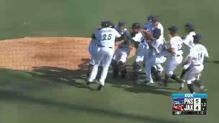 Pensacola Blue Wahoos clinch cotitle [upl. by Palua312]