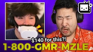 gamer muzzle review  OfflineTV amp Friends  Peter Park Reacts [upl. by Eireva]