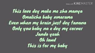 Patoranking  Im in love  official lyrics video [upl. by Alyakam702]