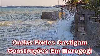 Mar Agitado Em Maragogi Alagoas [upl. by Gokey849]