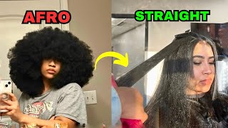 Afro to Straight Hair My 8Year Hair transformation [upl. by Scarito244]