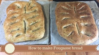 Fougasse  Fougasse bread  Bread recipe [upl. by Adel]