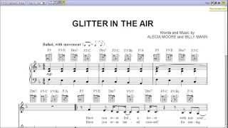 Pink  Glitter In the Air Piano Sheet Music Teaser [upl. by Ahsitak]