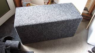 How to Carpet a Subwoofer Box Enclosure [upl. by Buckley]