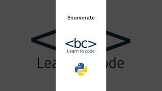 Learn the Enumerate function in under 60 Seconds python code learning [upl. by Noed]