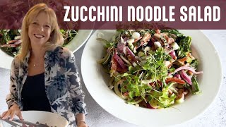 Zucchini Noodle Salad  Kathys Vegan Kitchen [upl. by Ibbetson]