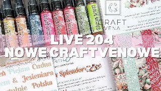 LIVE 204 Nowe Craftvenowe  Tim Holtz Distress Spritz amp nowe kolekcje Mintay Papers [upl. by Ogden]